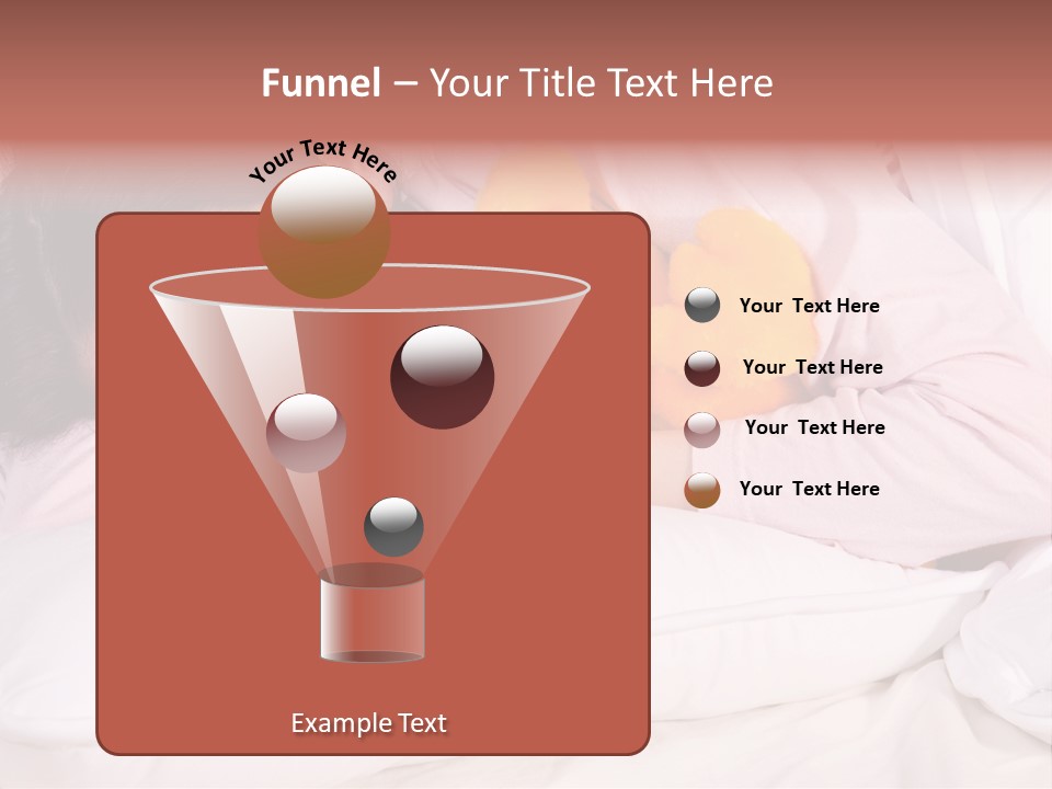 A Woman Laying In Bed With A Stuffed Animal PowerPoint Template