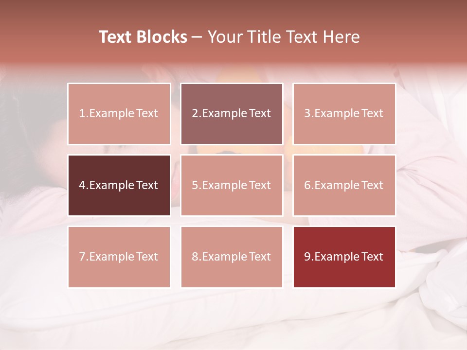 A Woman Laying In Bed With A Stuffed Animal PowerPoint Template