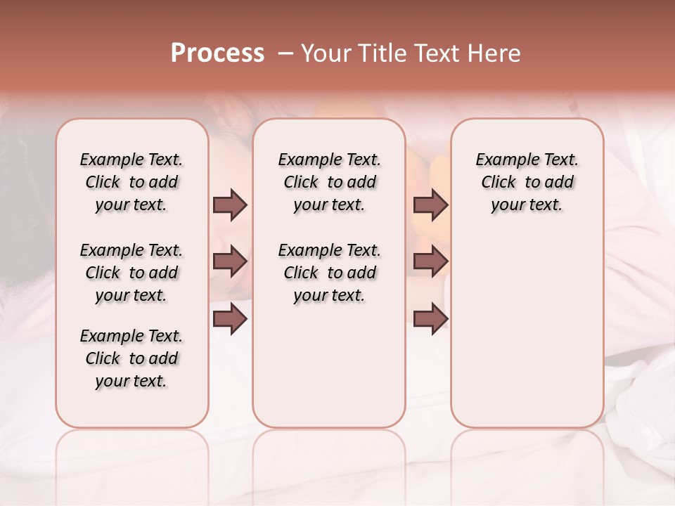 A Woman Laying In Bed With A Stuffed Animal PowerPoint Template