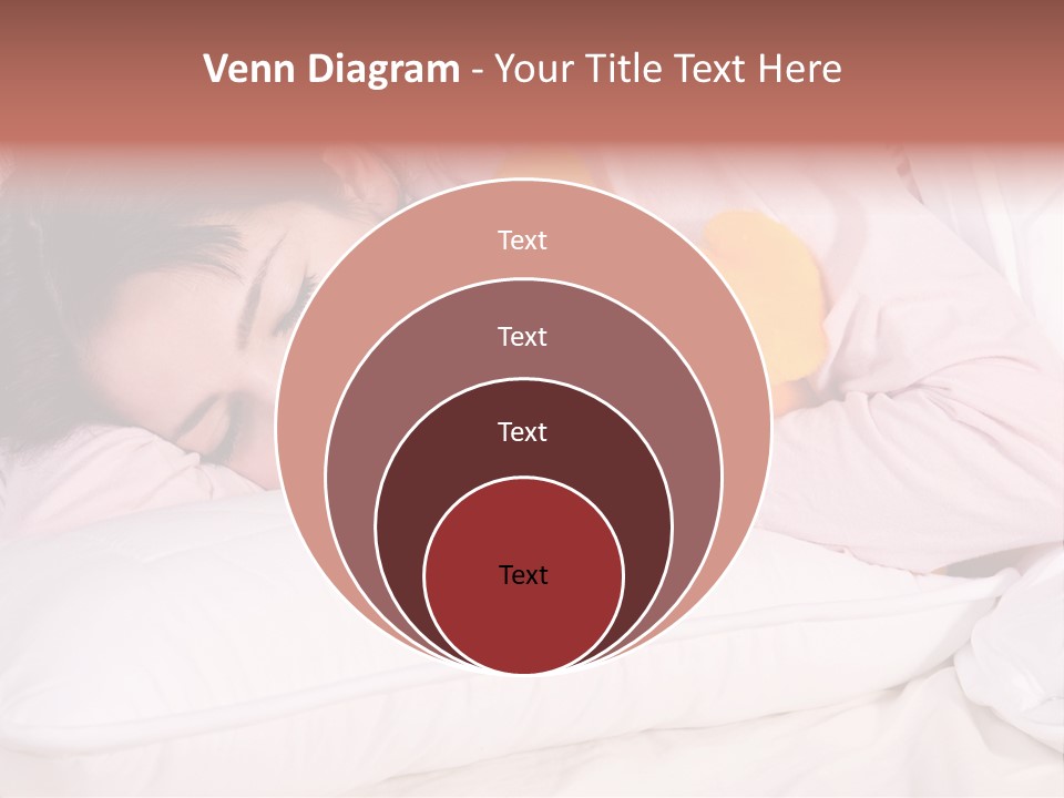 A Woman Laying In Bed With A Stuffed Animal PowerPoint Template