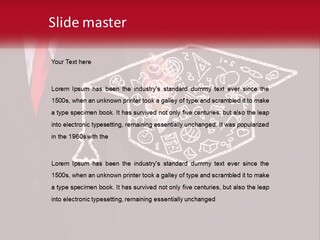 A Man In A Suit Holding A Chalkboard With A Graduation Cap On It PowerPoint Template