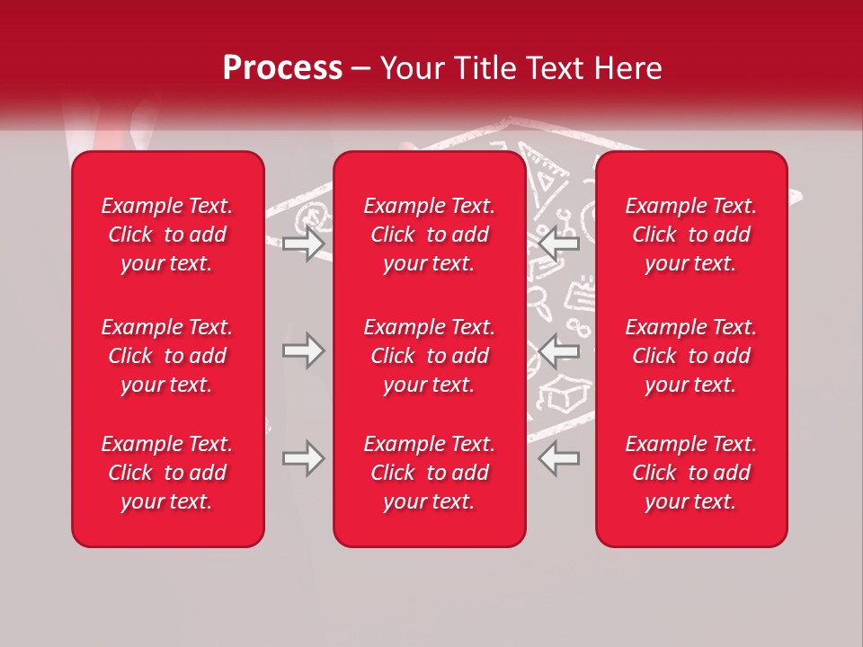 A Man In A Suit Holding A Chalkboard With A Graduation Cap On It PowerPoint Template