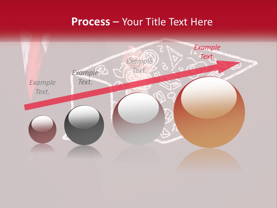 A Man In A Suit Holding A Chalkboard With A Graduation Cap On It PowerPoint Template