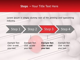 A Group Of Abacuss With A Red Ball In The Middle PowerPoint Template