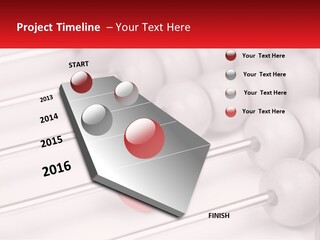 A Group Of Abacuss With A Red Ball In The Middle PowerPoint Template