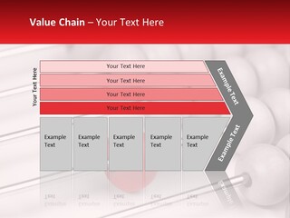 A Group Of Abacuss With A Red Ball In The Middle PowerPoint Template