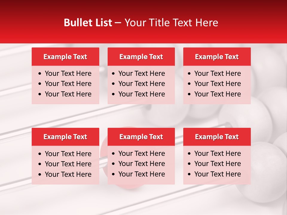 A Group Of Abacuss With A Red Ball In The Middle PowerPoint Template