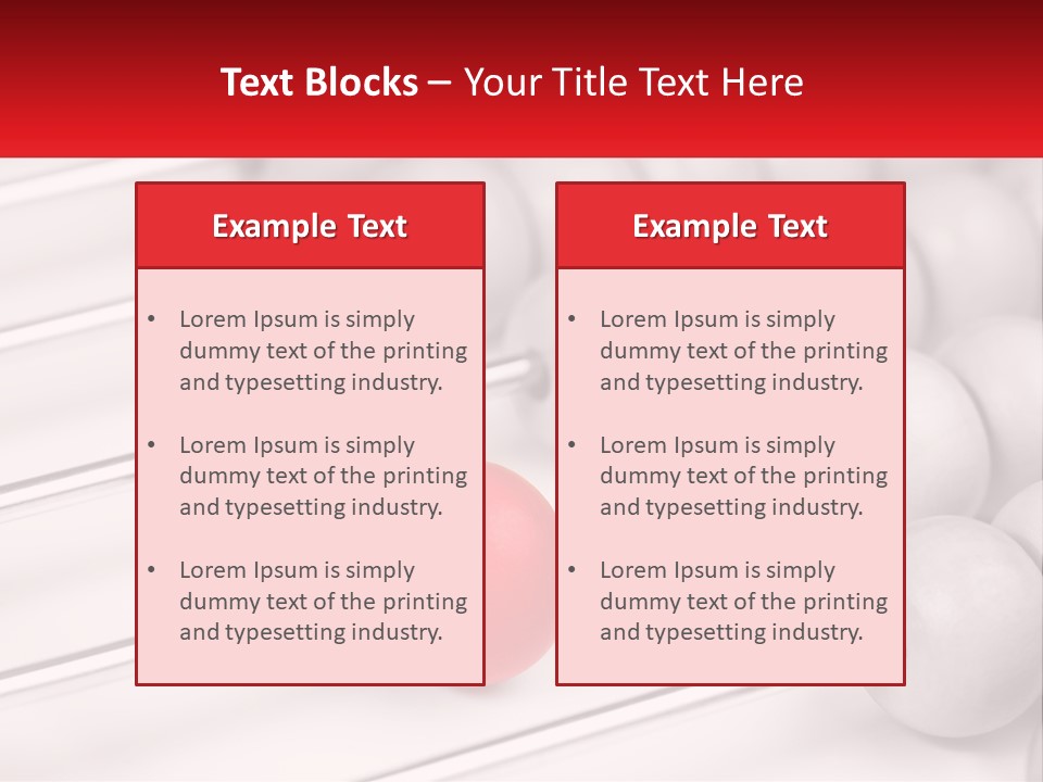 A Group Of Abacuss With A Red Ball In The Middle PowerPoint Template