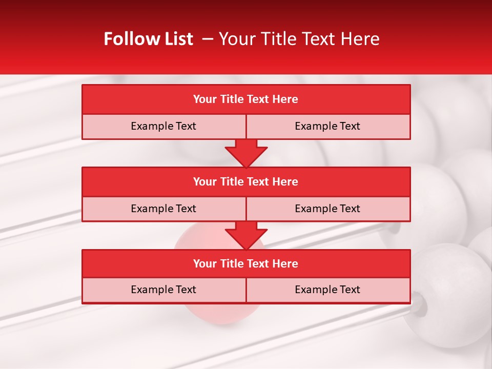 A Group Of Abacuss With A Red Ball In The Middle PowerPoint Template
