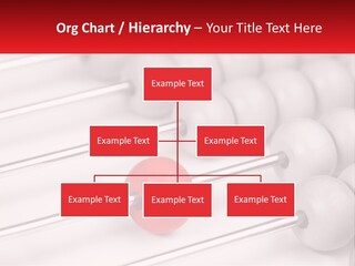 A Group Of Abacuss With A Red Ball In The Middle PowerPoint Template