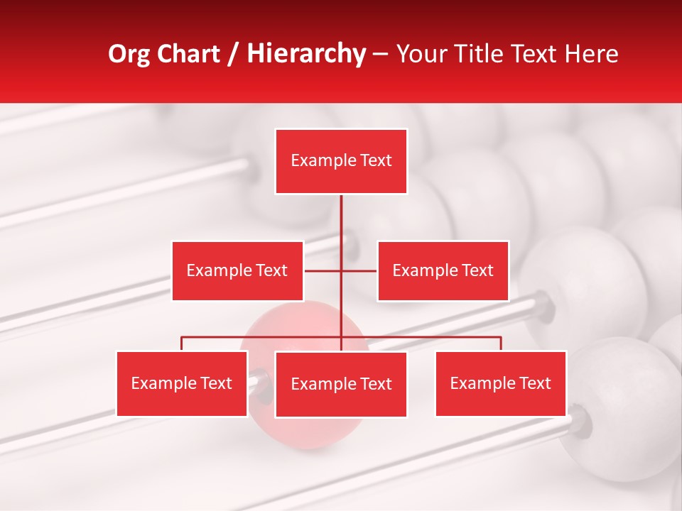 A Group Of Abacuss With A Red Ball In The Middle PowerPoint Template