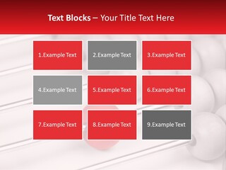 A Group Of Abacuss With A Red Ball In The Middle PowerPoint Template
