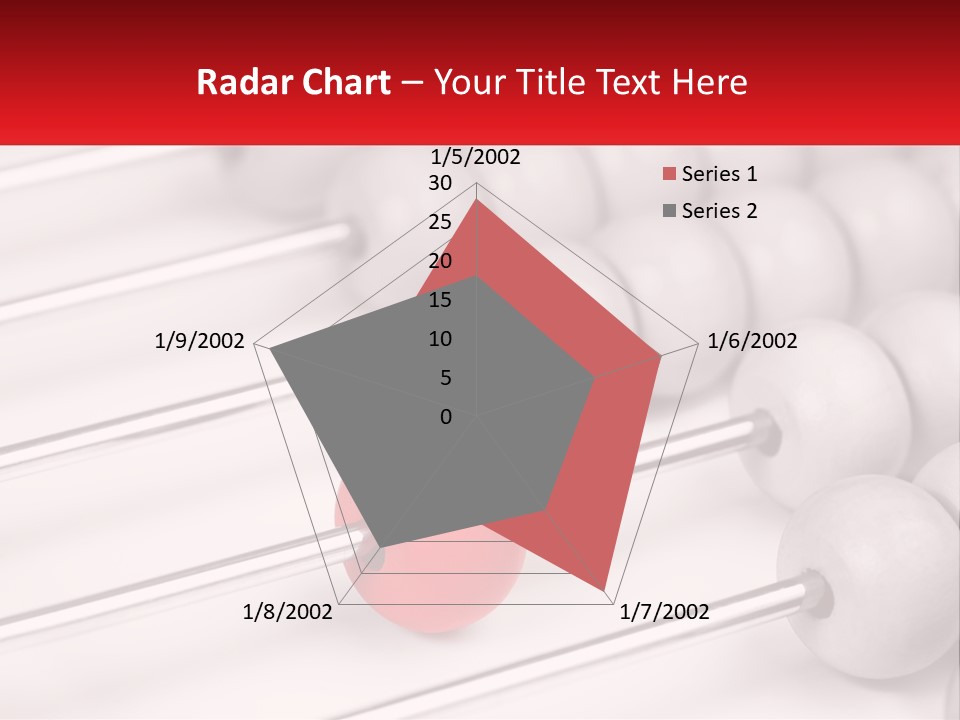 A Group Of Abacuss With A Red Ball In The Middle PowerPoint Template