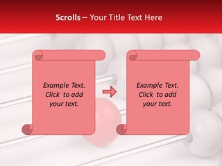 A Group Of Abacuss With A Red Ball In The Middle PowerPoint Template