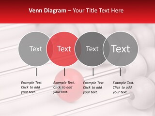 A Group Of Abacuss With A Red Ball In The Middle PowerPoint Template