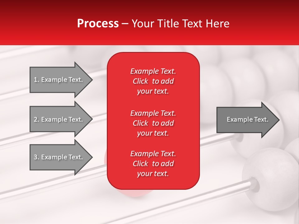 A Group Of Abacuss With A Red Ball In The Middle PowerPoint Template