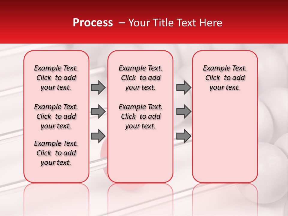 A Group Of Abacuss With A Red Ball In The Middle PowerPoint Template