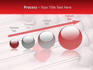 A Group Of Abacuss With A Red Ball In The Middle PowerPoint Template