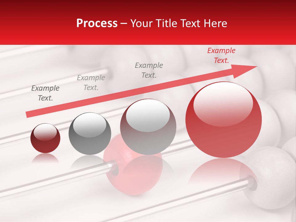 A Group Of Abacuss With A Red Ball In The Middle PowerPoint Template