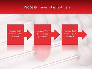 A Group Of Abacuss With A Red Ball In The Middle PowerPoint Template