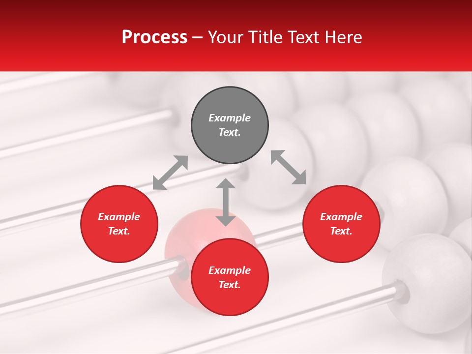A Group Of Abacuss With A Red Ball In The Middle PowerPoint Template