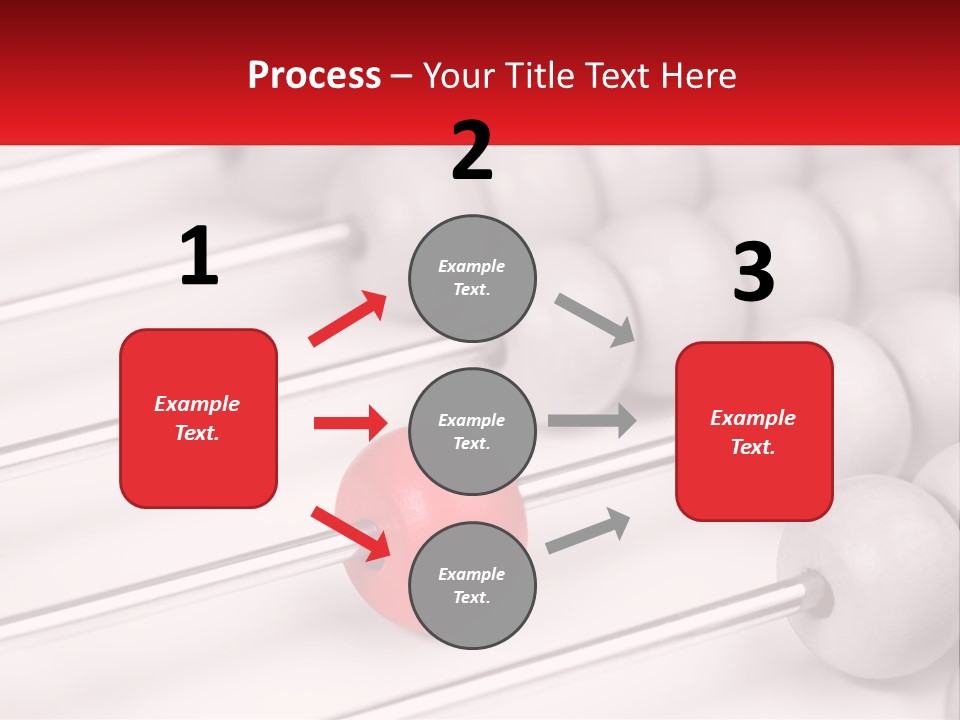A Group Of Abacuss With A Red Ball In The Middle PowerPoint Template