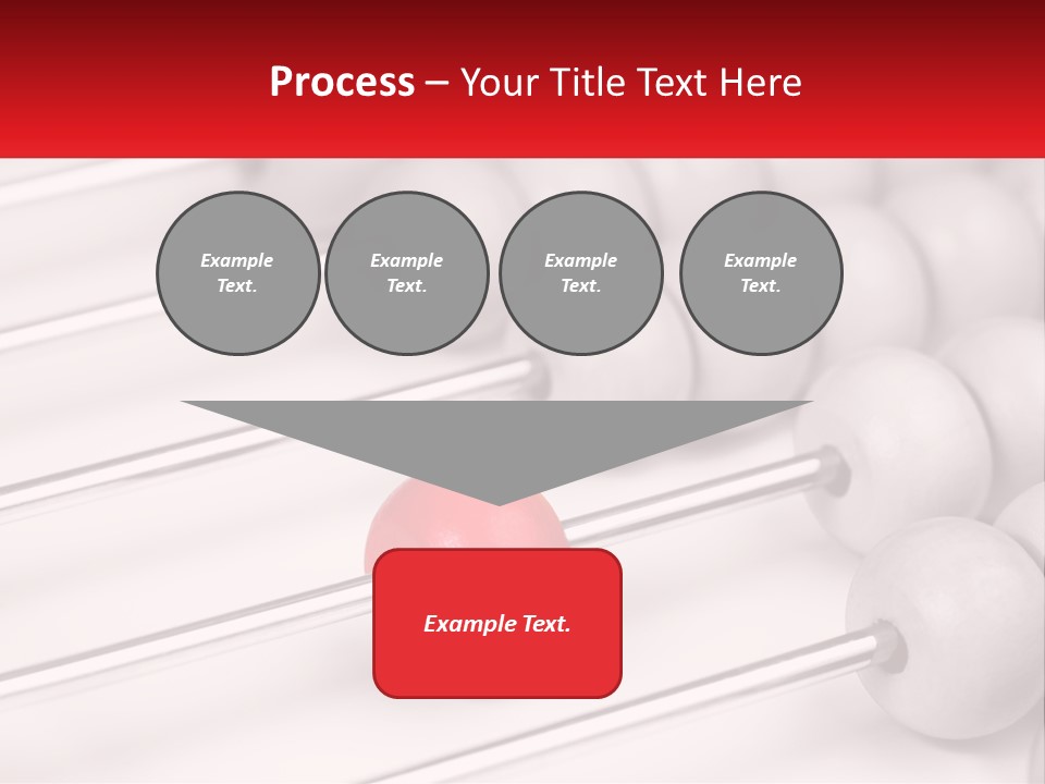 A Group Of Abacuss With A Red Ball In The Middle PowerPoint Template