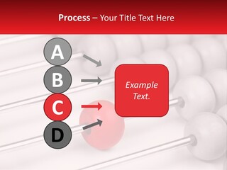 A Group Of Abacuss With A Red Ball In The Middle PowerPoint Template