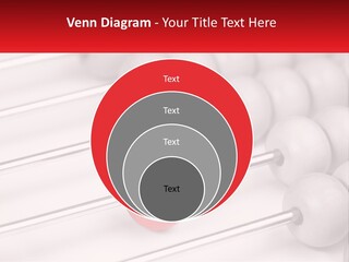 A Group Of Abacuss With A Red Ball In The Middle PowerPoint Template