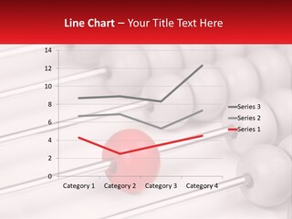 A Group Of Abacuss With A Red Ball In The Middle PowerPoint Template