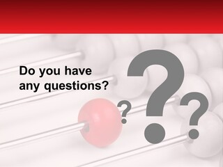 A Group Of Abacuss With A Red Ball In The Middle PowerPoint Template