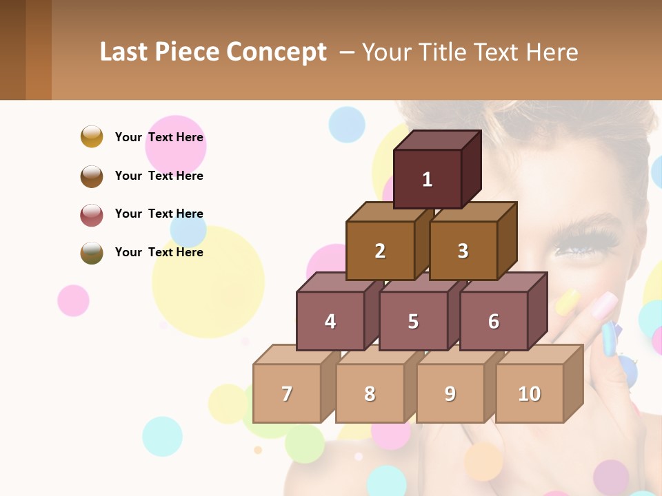 A Woman Covering Her Mouth With Her Hands PowerPoint Template