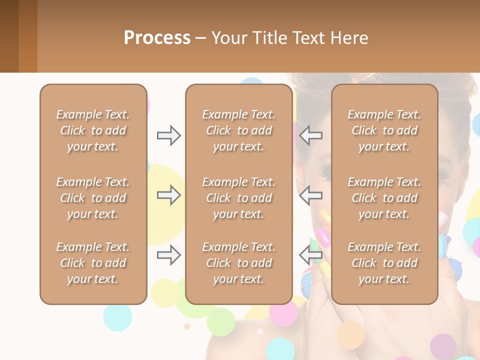 A Woman Covering Her Mouth With Her Hands PowerPoint Template
