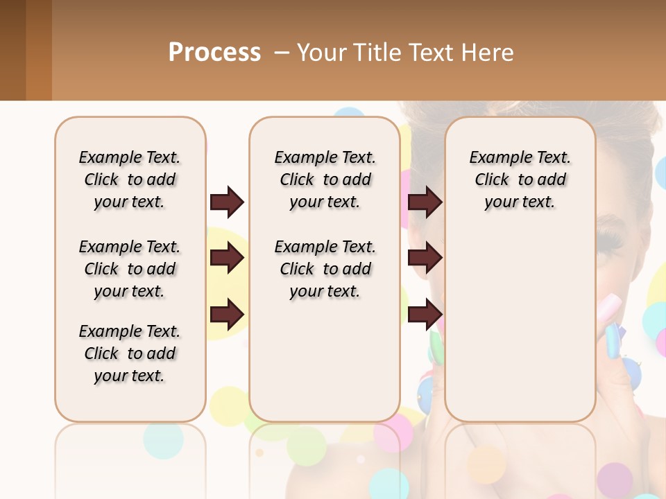 A Woman Covering Her Mouth With Her Hands PowerPoint Template