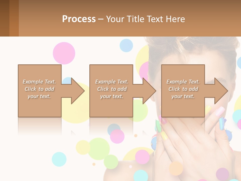 A Woman Covering Her Mouth With Her Hands PowerPoint Template