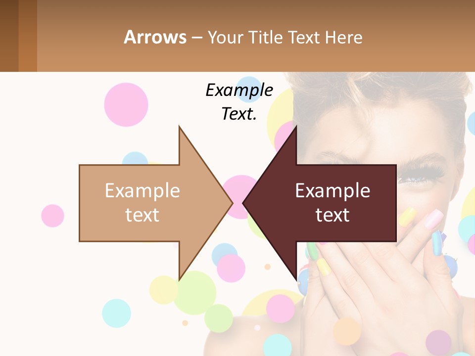 A Woman Covering Her Mouth With Her Hands PowerPoint Template