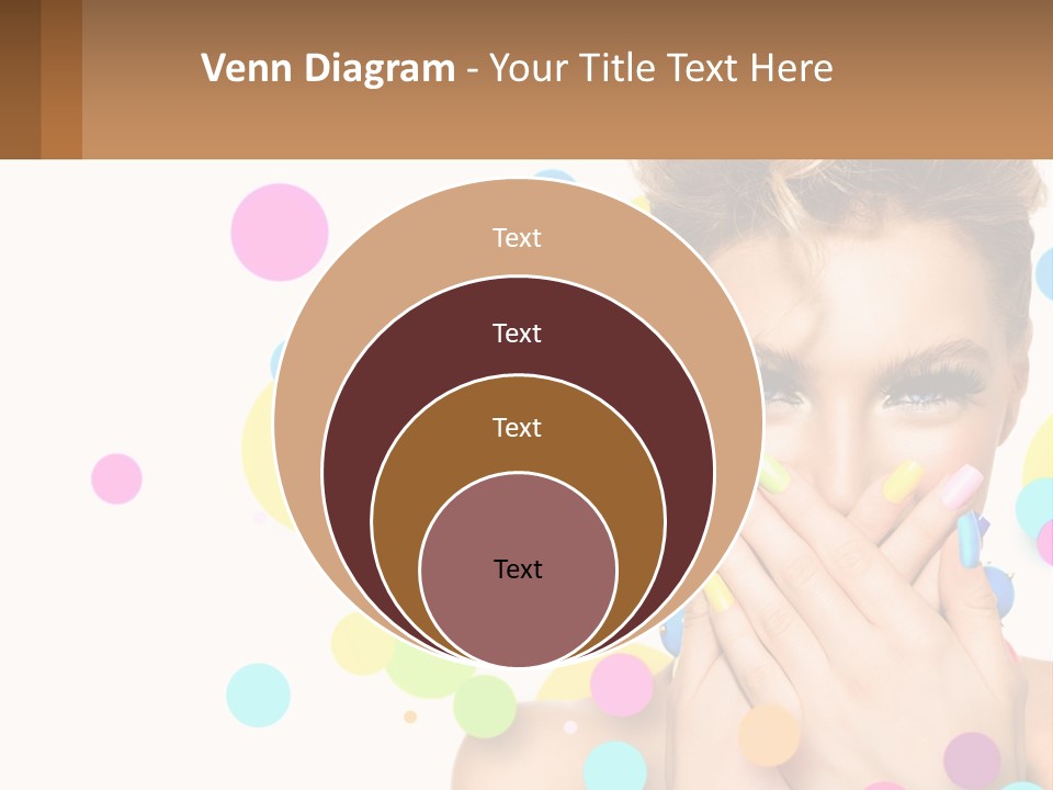 A Woman Covering Her Mouth With Her Hands PowerPoint Template