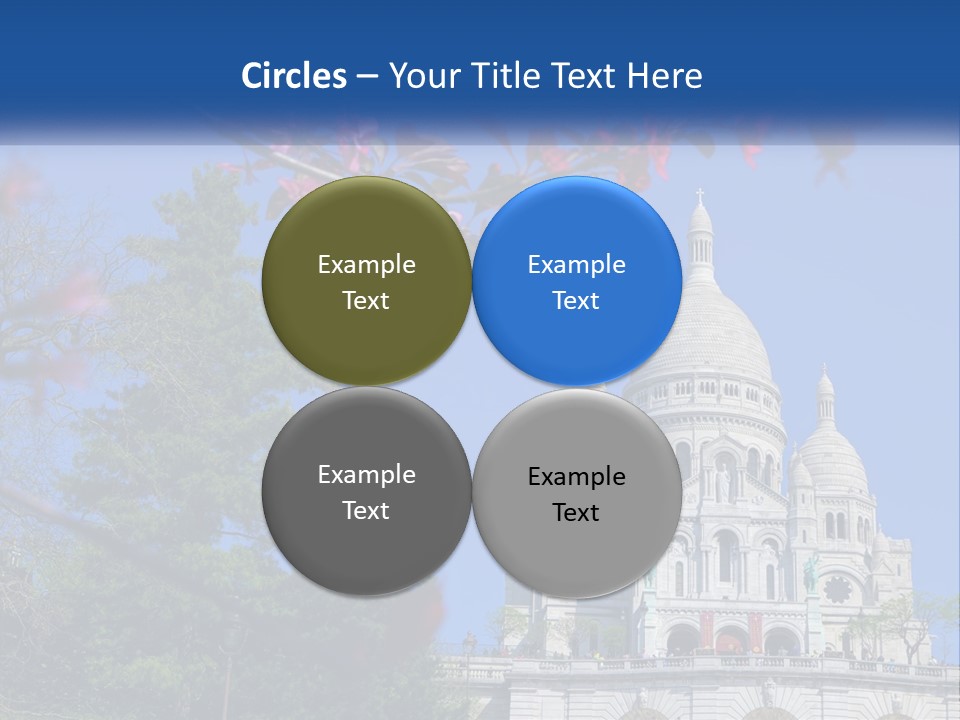 A Picture Of A Building With A Blue Sky In The Background PowerPoint Template