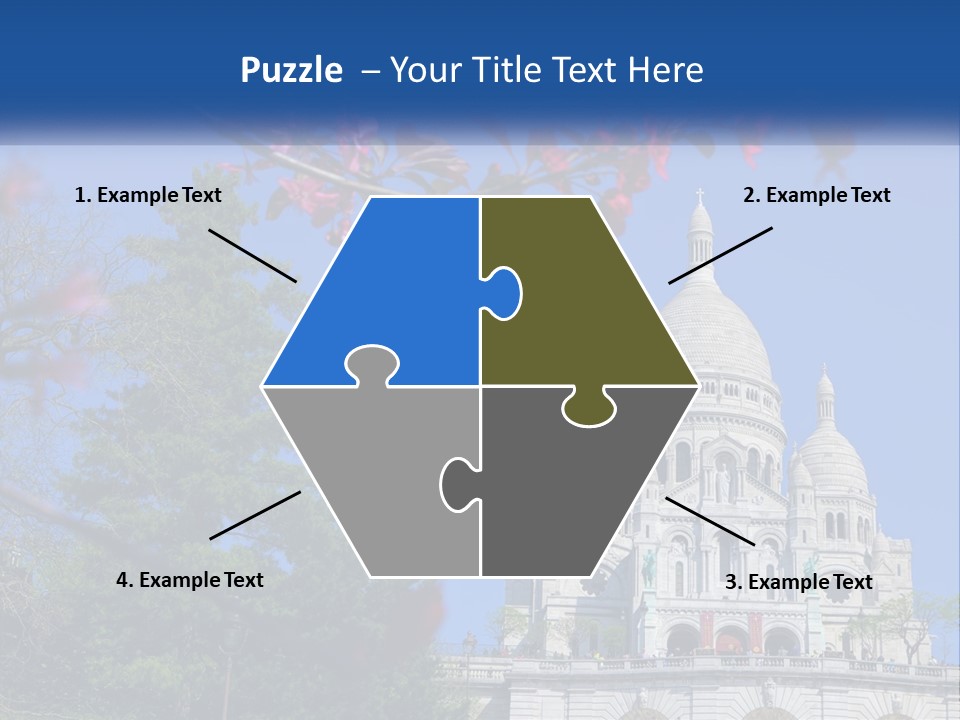 A Picture Of A Building With A Blue Sky In The Background PowerPoint Template