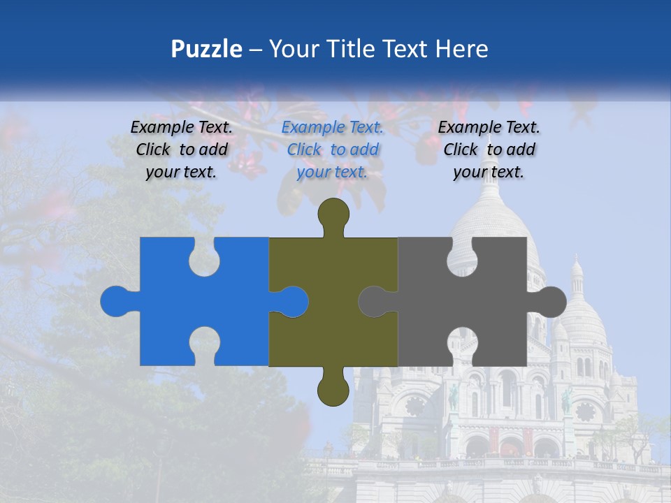 A Picture Of A Building With A Blue Sky In The Background PowerPoint Template