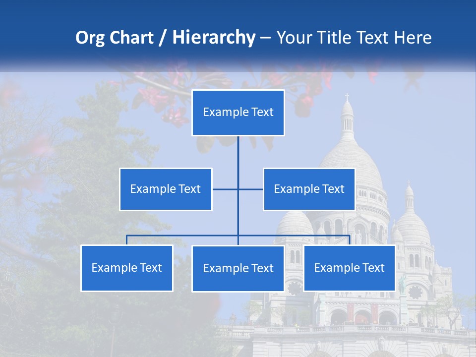 A Picture Of A Building With A Blue Sky In The Background PowerPoint Template