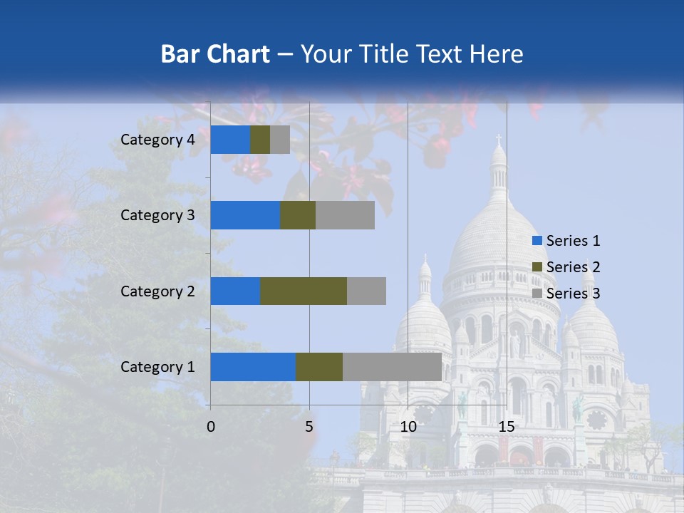 A Picture Of A Building With A Blue Sky In The Background PowerPoint Template