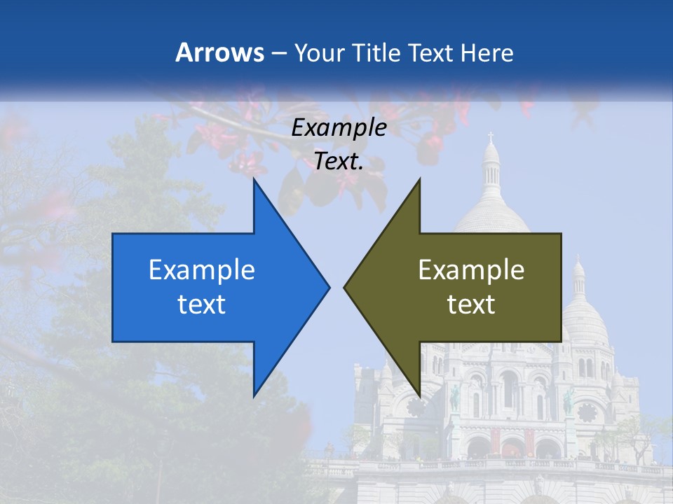 A Picture Of A Building With A Blue Sky In The Background PowerPoint Template