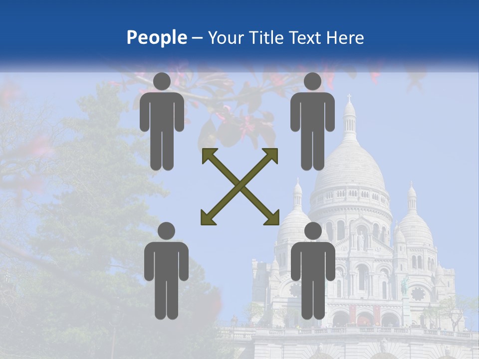 A Picture Of A Building With A Blue Sky In The Background PowerPoint Template