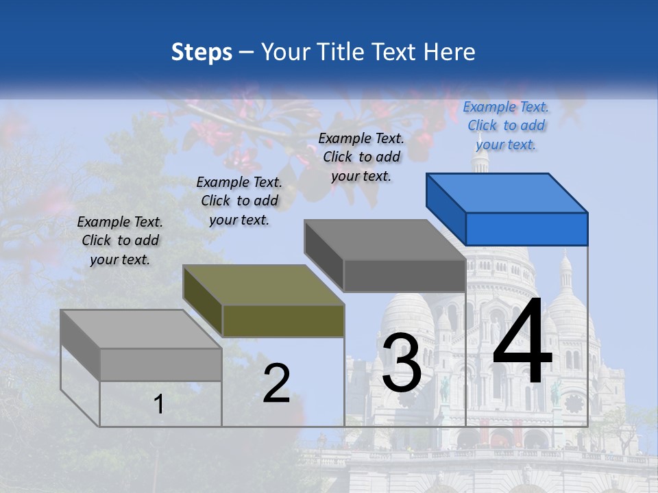 A Picture Of A Building With A Blue Sky In The Background PowerPoint Template