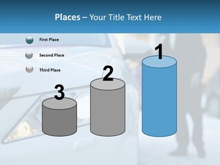 A Man In A Suit Standing Next To A Car PowerPoint Template