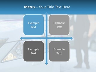 A Man In A Suit Standing Next To A Car PowerPoint Template