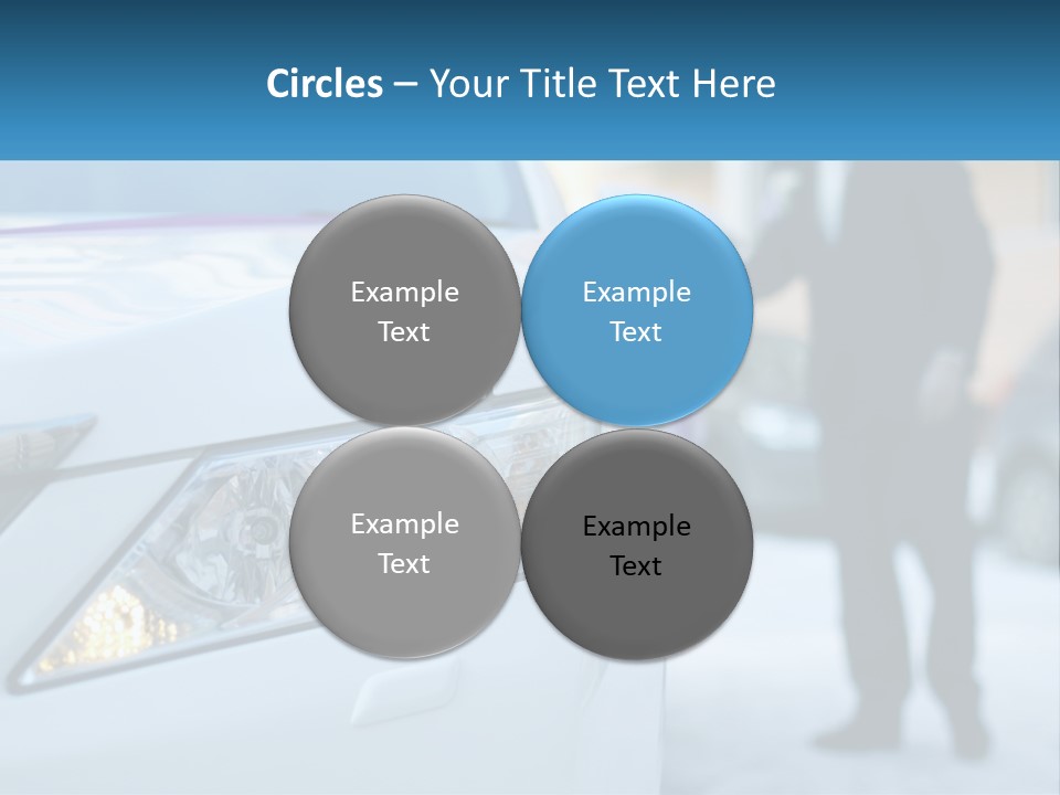 A Man In A Suit Standing Next To A Car PowerPoint Template