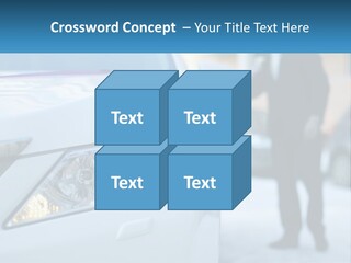A Man In A Suit Standing Next To A Car PowerPoint Template