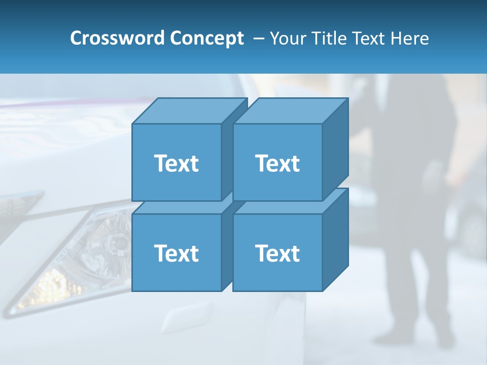 A Man In A Suit Standing Next To A Car PowerPoint Template
